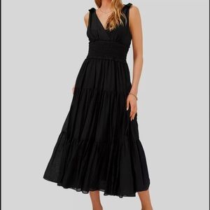 Vince Camuto Smock Waist Midi Dress